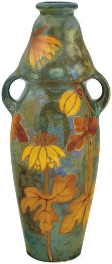 Zsolnay Vase with mold-like décor, Zsolnay, 1900