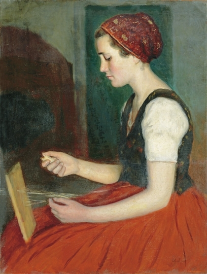 Glatz Oszkár (1872-1958) Lányka