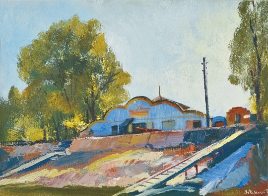 Istókovits Kálmán (1898-1990) Boathouse (Római-Bank), 1959