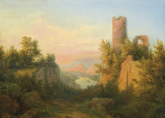 Markó Károly, Ifj. (1822 - 1891) Detail of a Castle, 1865