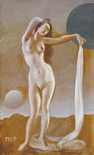 Molnár C. Pál (1894-1981) Nude in Moonlight
