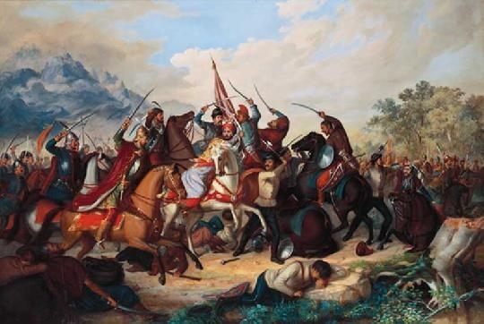 Kiss Bálint (1802-1868) Jelenet a török háborúból, 1857