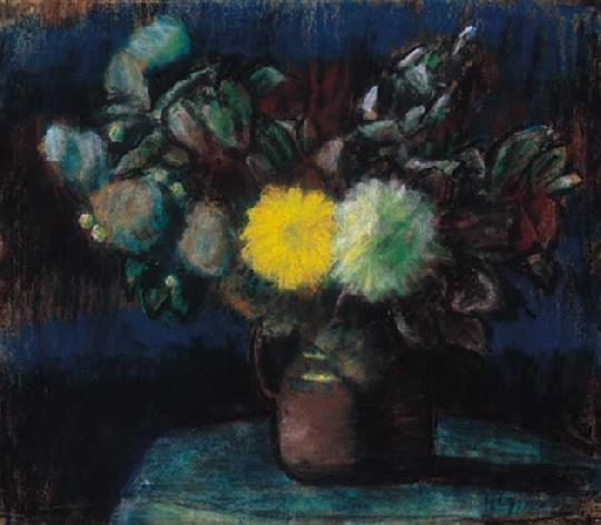 Nagy István (1873-1937) Still life with flowers