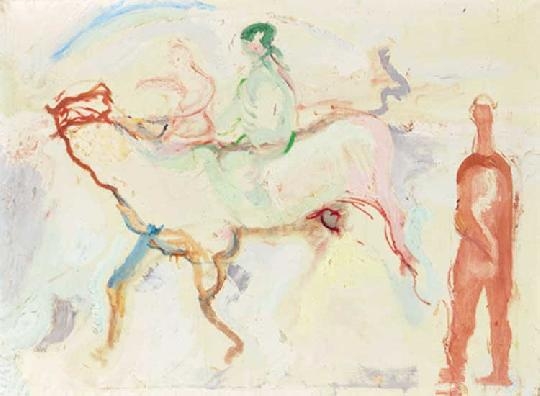 Tóth Menyhért (1904-1980) Horseman, 1976