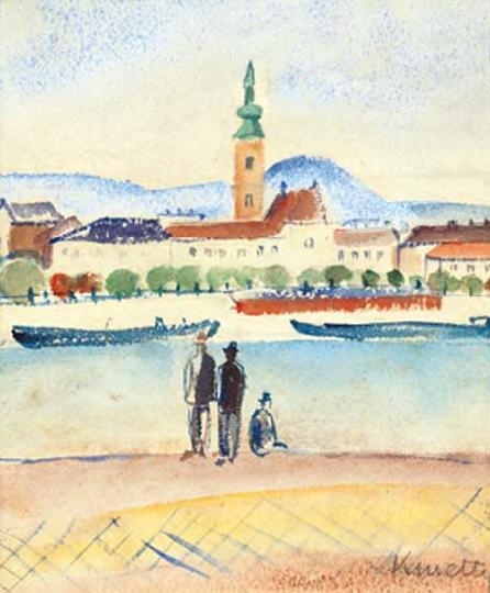 Kmetty János (1889-1975) Szentendrei látkép