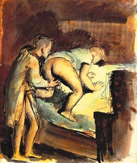 Szőnyi István (1894-1960) Erotikus jelenet