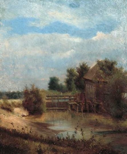 Mészöly Géza (1844-1887) Water-mill, between 1877-1882
