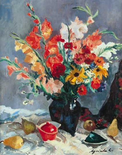 Agricola Lídia (1914-1994) Bunch of spring flowers