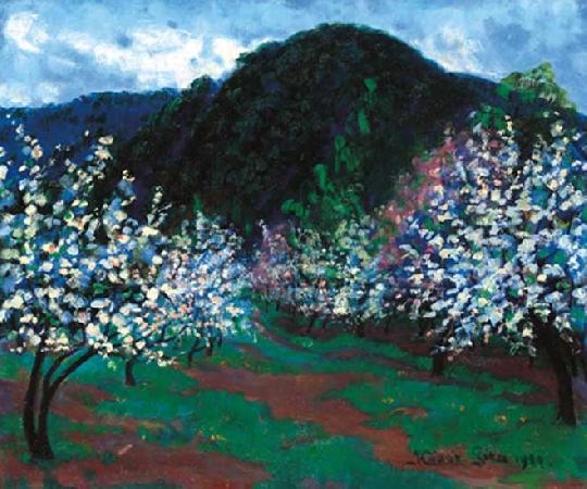 Kádár Géza (1878-1952) Blooming trees, 1920