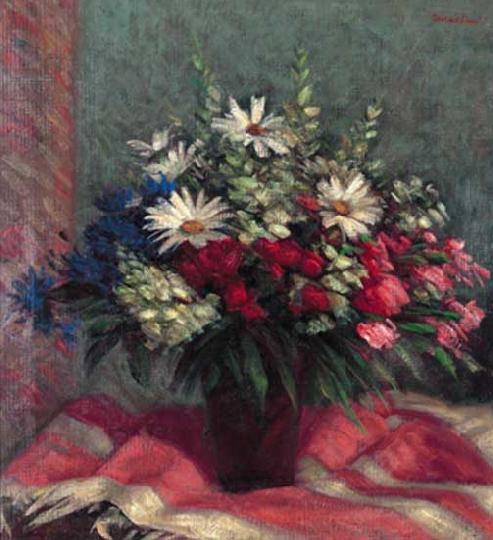 Mikola András (1884-1970) Bunch of spring flowers