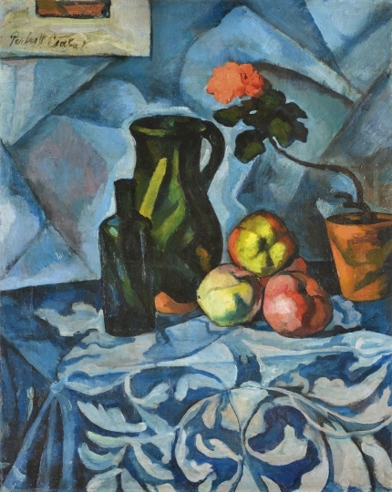 Perlrott-Csaba Vilmos (1880-1955) Blue still life, 1910s
