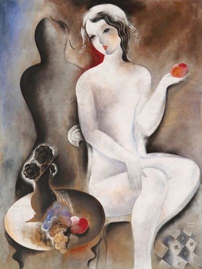 Kádár Béla (1877-1956) Nude with fruits