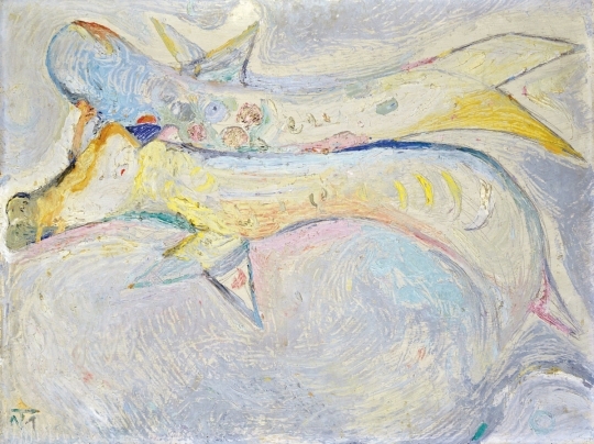 Tóth Menyhért (1904-1980) Pleasure of the animals, 1965