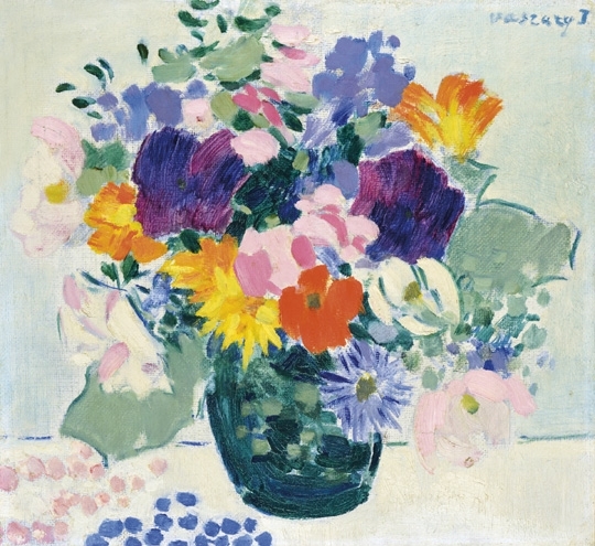Vaszary János (1867-1939) Still-life with flowers