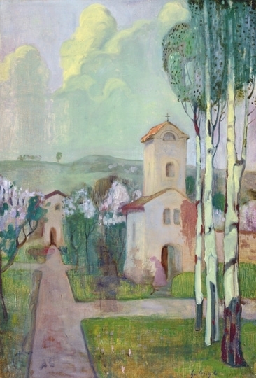 Gulácsy Lajos (1882-1932) Church garden, 1904-1906