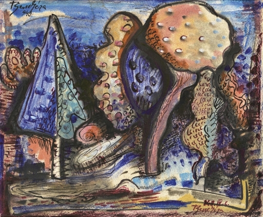 Bene Géza (1900-1960) Trees, 1948