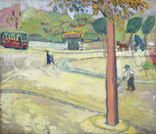 Gyenes Gitta (1888-1960) Tram, c. 1910