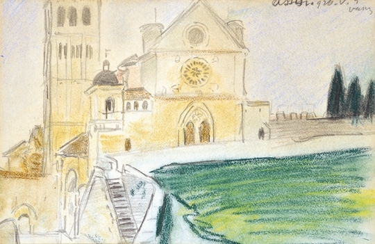 Vaszary János (1867-1939) Assisi, 1926
