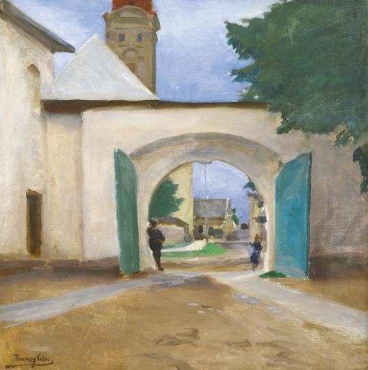 Ferenczy Valér (1885-1954) Street with an arched gate