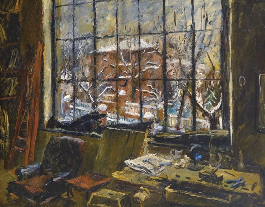 Basch Andor (1885-1944) Atelier window, 1940