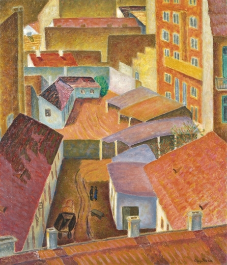 Pap Géza (1883-1961) Városkép