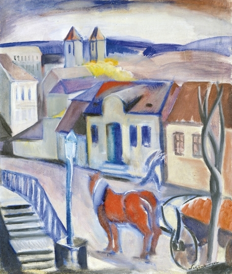 Schönberger Armand (1885-1974) View of the city (Buda)
