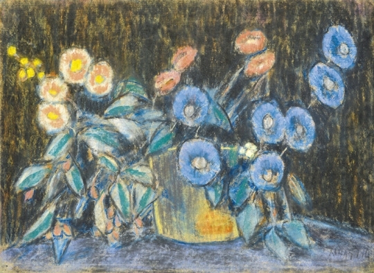 Nagy István (1873-1937) Still-life with flowers, 1914