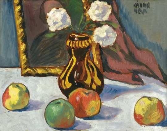 Kádár Béla (1877-1956) Csendélet almákkal