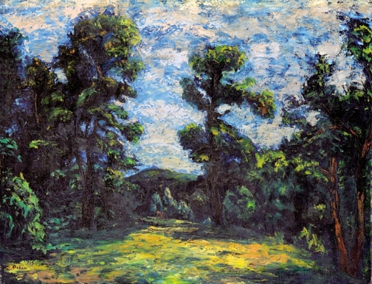 Orbán Dezső (1884-1987) Forest detail