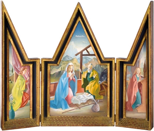 Molnár C. Pál (1894-1981) Triptych