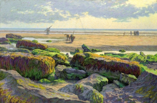 Poll Hugó (1867-1931) Normandy tide