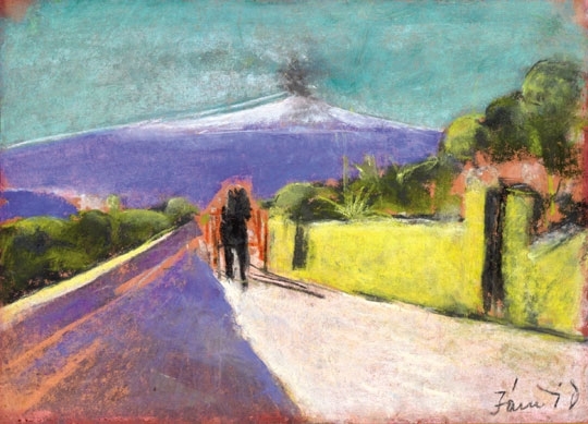 Jándi Dávid (1893-1944) Sicilian Landscape