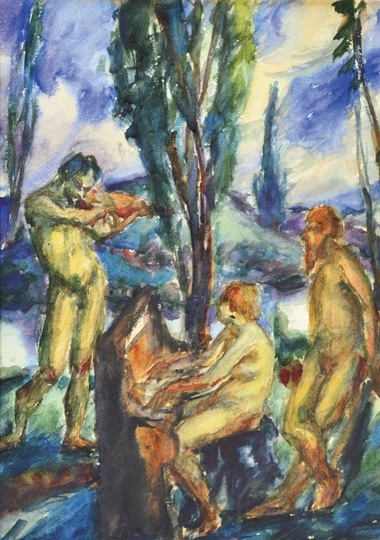 Derkovits Gyula (1894-1934) Sonata in the forest, 1919
