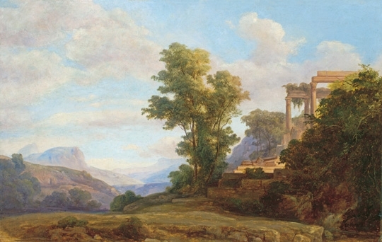 Markó Károly, Ifj. (1822 - 1891) Italian landscape