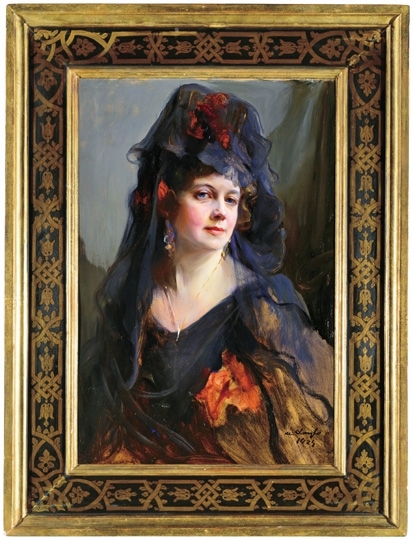 László Fülöp (1869-1937) Portrait of Mrs. John Walter, 1924