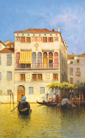 Herrer Cézár (1868-1919) Venice, 1887