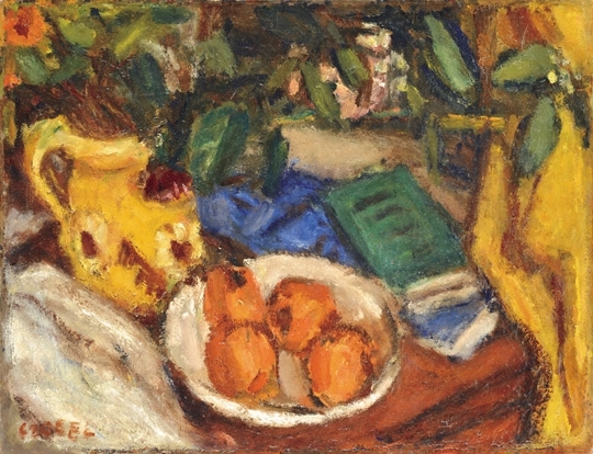 Czóbel Béla (1883-1976) Still life with fruits