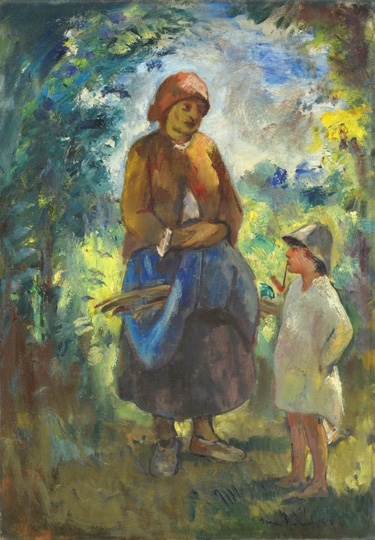 Iványi Grünwald Béla (1867-1940) Brushwood collector