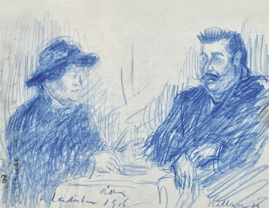 Rippl-Rónai József (1861-1927) Talking couple, 1916