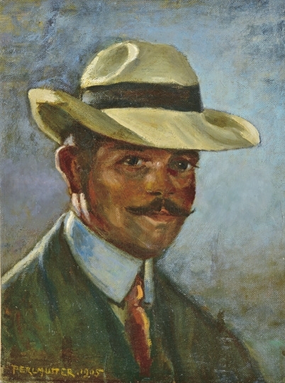 Perlmutter Izsák (1866-1932) Self-portrait, 1905