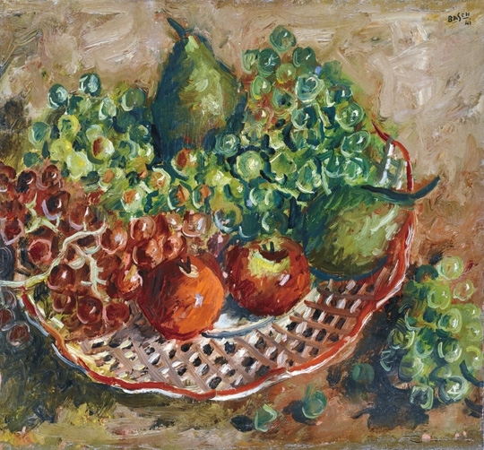 Basch Andor (1885-1944) Őszi gyümölcscsendélet, 1941