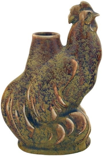 Zsolnay Rooster vase, Zsolnay, 1907