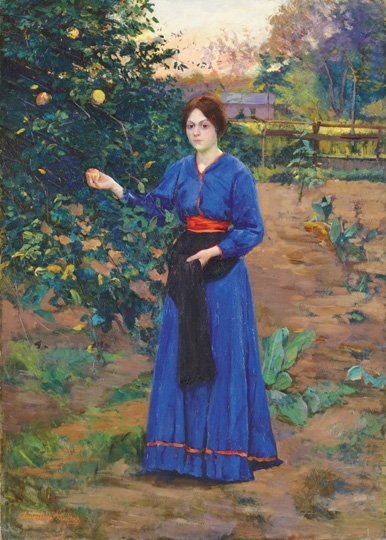 Zemplényi Tivadar (1864-1917) In the garden