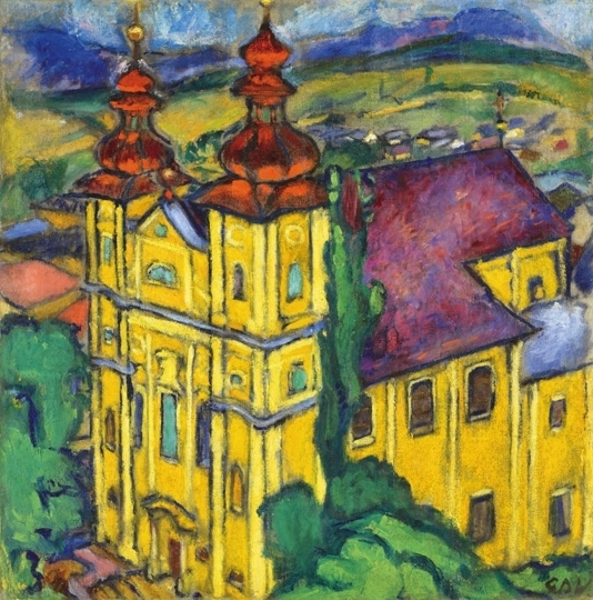 Dénes Valéria 1877-1915 Panorama from the István-tower, 1908