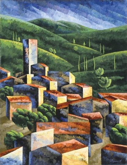 Stefán Henrik (1896-1971) City on the hilltop