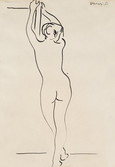 Vaszary János (1867-1939) Standing nude, 1910