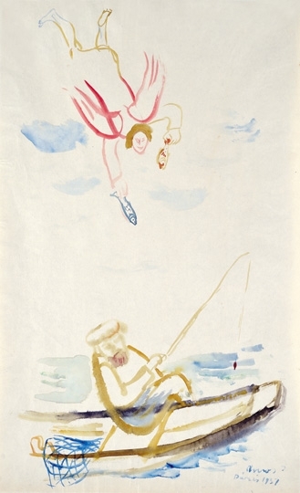 Ámos Imre (1907-1944) The wonderful fishing, 1937