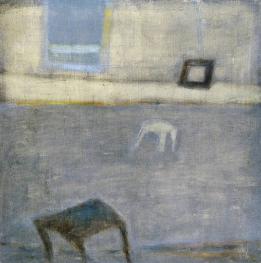 Váli Dezső (1942-) Műterem (Balthus kékje), 1996, (A/96/36)