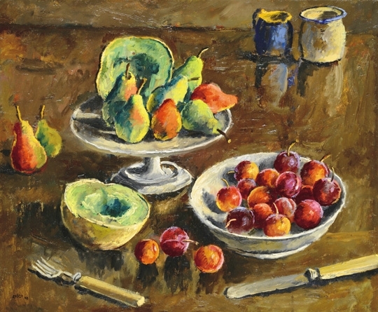 Basch Andor (1885-1944) Gyümölcsök, 1942