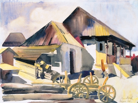 Aba-Novák Vilmos (1894-1941) Zsögöd (Farmhouse in Zsögöd), 1936